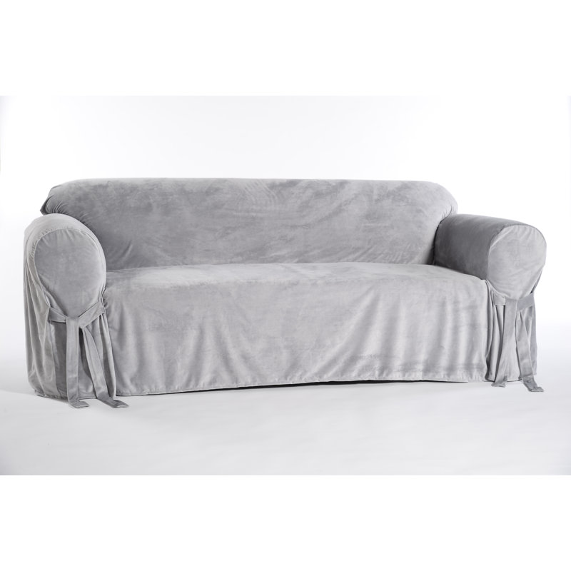 Ebern Designs Box Cushion Sofa Slipcover & Reviews Wayfair